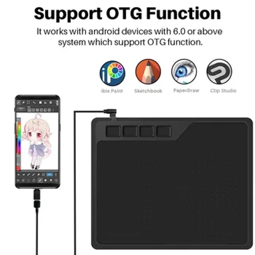 GAOMON S620 6,5 x 4 cale Cyfrowy tablet Anime, Tablet graficzny do rysowania i grania w OSU z 8192 poziomami Pióro bez baterii