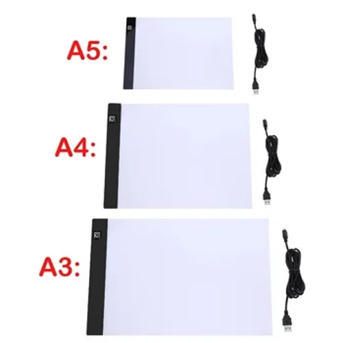 A3/A4/A5 Dräi Niveau Dimmbar Led Light Pad Zeechnen Board Pad Tracing Light Box Auge Schutz Méi einfach fir Diamant Molerei