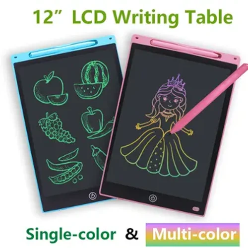 Tabledi Ysgrifennu LCD 12 Modfedd Tabledi Tabled LCD Ysgrifennu Sgrin Tabled Graffig Digidol, Teganau ar gyfer Plentyn