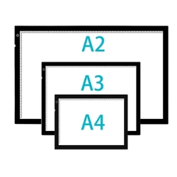 2022 A2/A3/A4 rajztábla digitális grafikus tábla LED gyémánt festő fénypárna tábla hordozható tábla röntgenfilm nézőhöz