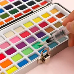 Kalour 50/72/90/100 Suluboya Pigment Seti Renkler Katı Boyama Takım Elbise Kutusu Paketi Profesyonel Boyama Okul Hediye Sanat Kaynağı