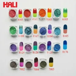 26 na Kulay Thermochromic Pigment Thermal Color Change Temperature Powder Dekorasyon ng Alikabok Gradient Nail Art 3D Tips Mga Tool sa Manicure