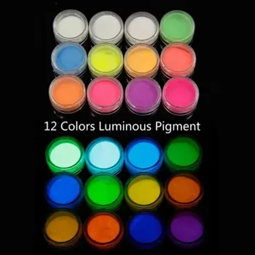 Boja za nakit od smole, biserni pigment od liskuna, superfini svjetleći puder, fluorescentni svijetli u mraku Izrada nakita
