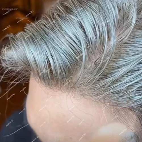Super Vastupidav Meeste Toupee Hall Must 1B65 1B80 Õhukesed Meeste Parukad Inimese Juuksed Naturaalne Juuksepiir Mikronahk Nahk Pu Kapillaarprotees