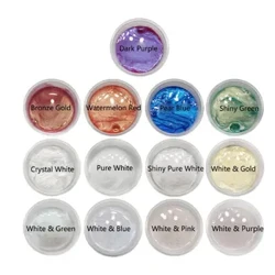 13 farver Aurora Resin Pulver Glimmer Perleskimrende Pigmenter Sæt Farvestoffer Harpiks Farve Epoxy Harpiks Farve Toning Smykkefremstilling