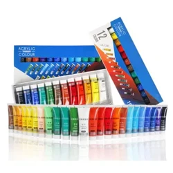 12/24 Colors Artist akrüülvärvid 15 ml toru joonistus maalimine pigment seinavärv