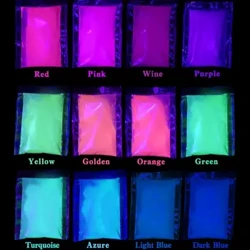 I-Luminous Paint Pigment Fluorescent Powder Glow in the Dark for Arts Crafts Umhlobiso wezinzipho zephathi 10g