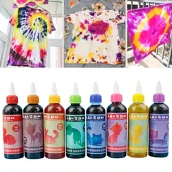100 ml Tie Dye Textil Pigment Färg Färg Hantverk Gör-det-själv-kläder Dekorationsmaterial Brevpapper