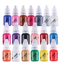 10ML akril boýag syýa 12/19 Reňkler howa çotgasy dyrnaklary, suw pigmentleri spreý sungat esbaplary üçin howa çotgasy dyrnagy