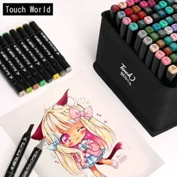 Trẻ Em Học Sinh 2 Đầu Manga Vẽ Bút Đồ Dùng Nghệ Thuật 12/48 Màu Đơn Nghệ Thuật Đánh Dấu Bút Phác Thảo Rượu Dựa bút Đánh Dấu