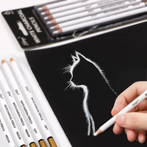 6pcs Portable Pro Artist Penikala Mala Pa'epa'e Seti lelei mo le tusia o ata Fa'aolo i luga o Pepa Pogisa Pepa lanu.