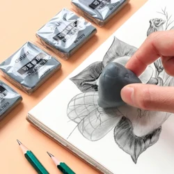 1 stk Plasticitet Blødt Gummi Viskelæder Elev Tegne Skitse Fremhæv Nyhed Plasticine Blyant Viskelæder Kunst Supplies Brevpapir