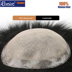 Prothesis capilari dynion Silk Top Fforddiadwy Asia Prosthesis Gwallt Gwryw Toupee Wigiau Dynion Ar Gyfer Dynion 100% System Gwallt Dynol naturiol