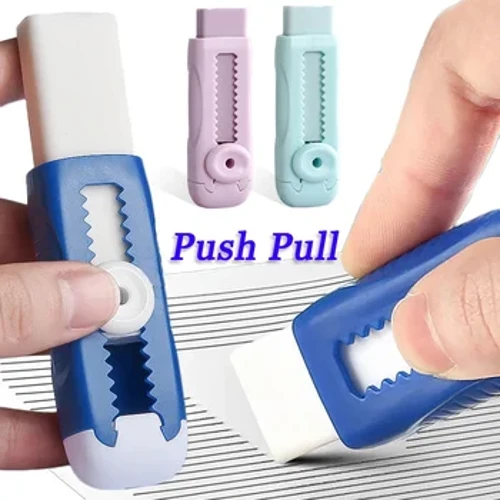 Bút Chì Tẩy Hữu Ích Tiết Kiệm Nhân Công Cao Su Kéo Đẩy Sáng Tạo Lau Văn Phòng Phẩm Cho Trẻ Em Học Sinh Vẽ Viết Đồ Dùng Học Tập