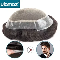 Austrālija Toupee Man Parūka Cilvēka Mati Dabiski Vīriešu Parūka Vīriešu Matu Protēze Franču Mežģīnes Pu Base Parūka Matu Sistēmas Vienība Vīriešu Izvēle