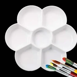 1 stk Malingsbrett Kunstner Akvarell Pigment Palett Plast Plommeblomst Form Barnemaleri