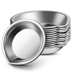 Pailéad Makeup 12Pcs Cruach Dhosmálta Tráidire Péinte Babhta Beag Ealaíontóir Uiscedhathanna Péint a Mheascadh Tráidire Pailéad don Ealaíontóir