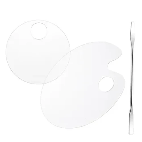 Einfach ze wëschen glat Acryl Palette Multipurpose Dräidimensional Schéinheetspalette Nail Art Tools Painting Nail Suit Economic