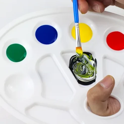 Multispecifiek palet Pruimenbloesem Gouache Aquarelverfbakje Professionele benodigdheden op artiestniveau