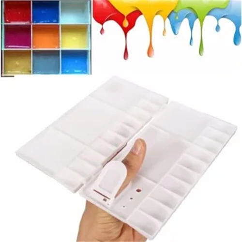 1PC 25 Grids Palette I-Art Art Paint Tray Artist Amaphalethi Epulasitiki Amanzi Anemibala Yepulasitiki Yokudweba Umdwebo Ohlinzeka Ngezingane Ezidweba Ithoyizi