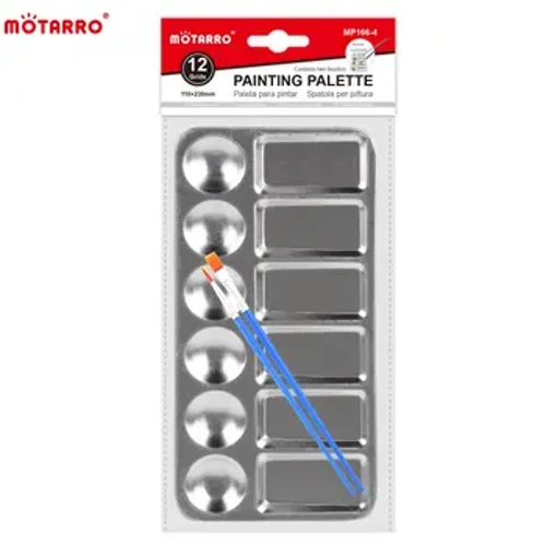 MOTARRO 1 ʻĀpana Paʻi Paʻi Paʻi Paʻi Metala no ka ʻaila Aila Pena Waiwai ʻOihana ʻOihana DIY Art Painting Palette