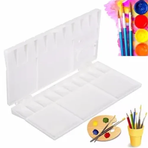 1 STK 25 Grids Palette Stor Kunstmaling Bakke Kunstner Olie Akvarel Plast Paletter Til Maling Tegning Supply Børn Tegnelegetøj