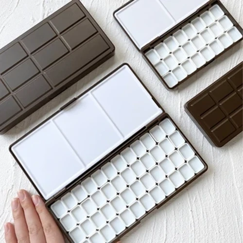 Lưới 24/48 Trống Sơn Màu Nước Hộp Đóng Gói Với Bảng Màu Cho Sinh Viên Phác Thảo Di Động Aquarela Tranh Nghệ Thuật Tiếp Liệu