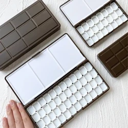 Lưới 24/48 Trống Sơn Màu Nước Hộp Đóng Gói Với Bảng Màu Cho Sinh Viên Phác Thảo Di Động Aquarela Tranh Nghệ Thuật Tiếp Liệu