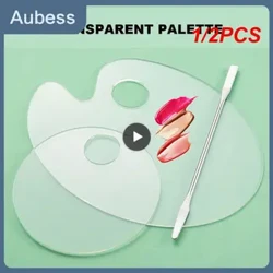 1/2PCS Handheld Paint Palette Clear Acryl Paint Palette Small Large Optional fir Kid Erwuessener Ufänger Artist Art Zeechnen