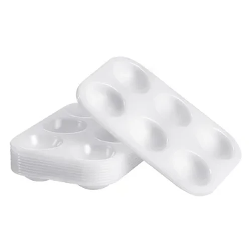12 Pailéad Uiscedhathanna Miasa Anlann Dronuilleogacha 6 Roinnt Tráidirí Measctha Socraigh Péinteáil Síneach Tráidirí Measctha Stackable