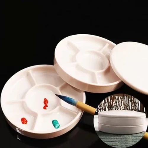 Pa'ele Fa'avai Suau'u Pa'u Lanu Ceramic Paint Drawing Fata Pallet Fa'apolofesa Calligraphy Ofisa vali Sapalai