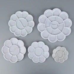 Alternative artistiche alla tavolozza Fornitura di tavolozza di plastica per pittura Forniture per pittura con vassoio di pigmenti per tavolozza di acquerello bianco