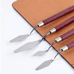 Sceana Péinteáil Ola Cruach Dhosmálta Spatula Pailéad Scian Péinteáil Ola Meascadh Scian Scraper Ealaíontóir Ceardaíocht Soláthairtí Uirlisí Ealaíne
