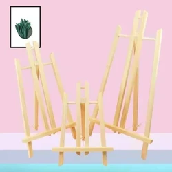 Klassestudenter Kunstnerutstilling Kunsthåndverk Tre Display Stand Holder Maling staffeli Hylle
