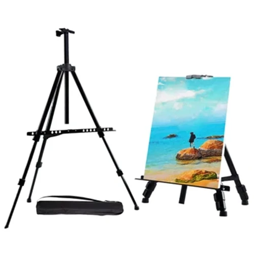 Lipat Artis Kuda-kuda Sketsa Stand Adjustable Tampilan Logam Kuda-kuda Lukisan Drawing Stand dengan Membawa Tas Perlengkapan Seni Atas