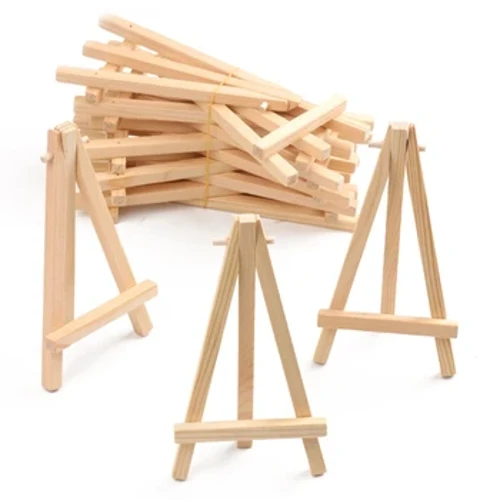 10Pcs Mini Tripod Easels Small Display Stand Painting Holder Wood Stand Art Supplies para sa Photo Crafts Paintings Artworks