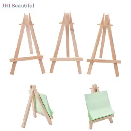 1/3Pcs Sealbhóir Ealaíne Mini Adhmaid Saothar Ealaíne Taispeána Tábla-Barr Boird Líníochta Easels Le haghaidh Maisiú paiting