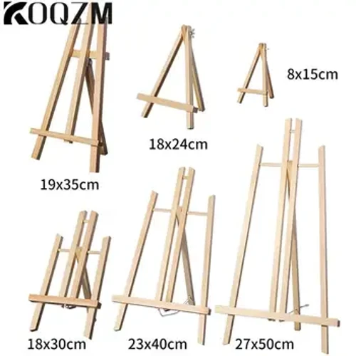 Mini nhỏ Easel bằng gỗ Mini Frame Frame Tam giác Bàn đám cưới Người giữ thẻ Hiển thị trẻ em Tranh vẽ tranh thủ công Nghệ sĩ cung cấp