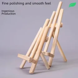 Miniature Wooden Desktop Easel Para sa mga Bata Tripedal Oil Painting Stand Factory Direct Sales Artistic Crafts Easel