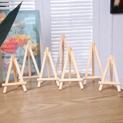 1pc gỗ tự nhiên mini frame frame frame hiển thị chân ba cuộc họp bàn cưới số tên tên thẻ đứng giá đỡ trẻ em vẽ tranh thủ công
