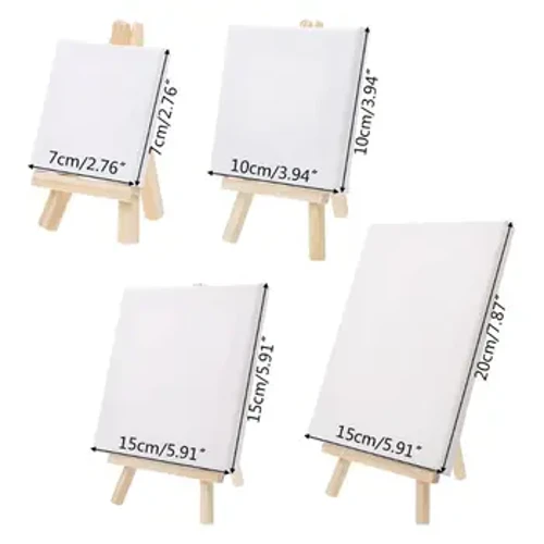 7*12Cm Mini Canvas Và Gỗ Tự Nhiên Giá Vẽ Bộ Tranh Nghệ Thuật Vẽ Thủ Công Cưới Cung Cấp U1JA