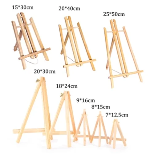 Mini Easel Khung Gỗ Chân Máy Nhiều Kích Cỡ Họp Bàn Cưới Số Tên Thẻ Đứng Màn Hình Trẻ Em Tranh Trang Trí Nhà HB-026