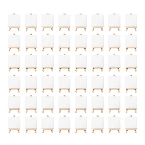 ศิลปิน 3 นิ้ว X 3 นิ้วผ้าใบขนาดเล็กและ 5 นิ้ว MINI ขาตั้งชุดจิตรกรรม CRAFT Drawing-48 MINI ผ้าใบและ 48 MINI Easels