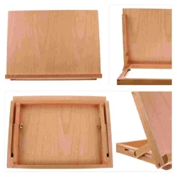 I-4K Wooden Drawing Board Itafula Elilungisekayo Lokudweba Itafula I-Easel Ukugoqa I-Wood Tabletop Artist I-Easel Painting Art Supplies