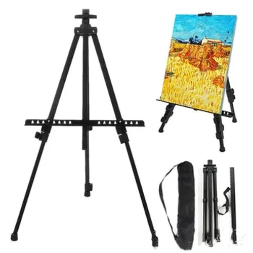 Hiki ke hoʻololi ʻia ke kiʻi kiʻi metala easel kiʻi kiʻi no nā mea hana kiʻi kiʻi e kū ai i hiki ke hoʻopaʻa ʻia i ka papa easel huakaʻi me ka ʻeke ma waho.