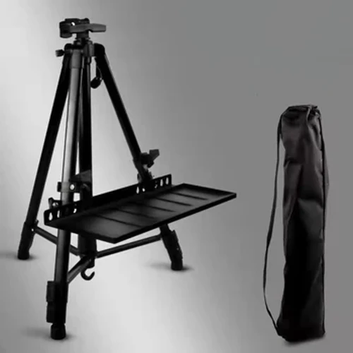 Katlanabilir Seyahat Alüminyum Alaşım 50-150 CM Ayarlanabilir Metal Taşınabilir Kroki Şövale Kapalı Açık Sanatçı Boyama Kaynağı Için Standı