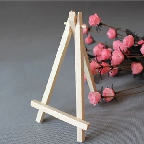 Nei 1PC 8x15cm 12.5x7cm Mini Holz Kënschtler Stativ Painting Staffeli Fir Fotomolerei Postkaart Display Holder Frame Cute Desk Decor