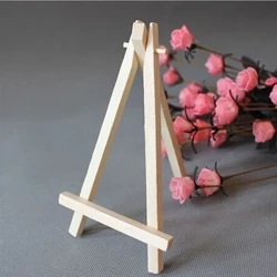 Mới 1PC 8x15cm 12.5x7cm Gỗ Mini Nghệ Sĩ Chân Máy Tranh Giá Vẽ Cho Ảnh Tranh Bưu Thiếp Hiển Thị giá đỡ Khung Dễ Thương Trang Trí Bàn Làm Việc