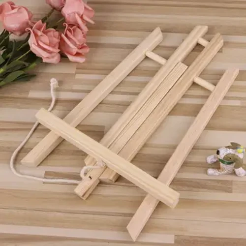 Desktop Easel Foldable Display Stand Kayu Tripod Easel 2 Ukuran untuk Lukisan Seni Foto Pernikahan Tanda-tanda Kecil Karya Seni