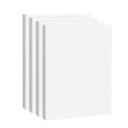4 chiếc Canvas căng, 8 x 10 inch (20 x 25 cm) Canvas trống vuông, Canvas 100% cotton để vẽ tranh, 8 oz Gesso-Primed